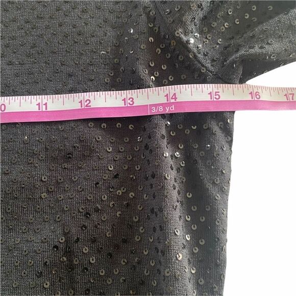 Ann Taylor Black Sequin Sweater Sz S - Picture 5 of 8